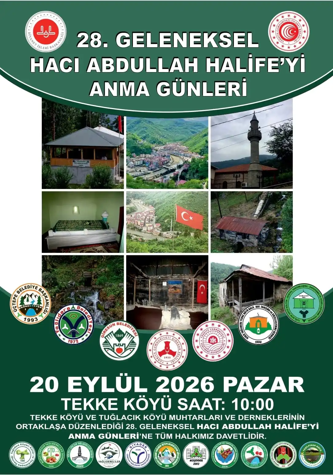 Giresun’un manevi mirası Hacı Abdullah Halife 28. kez dualarla anılacak