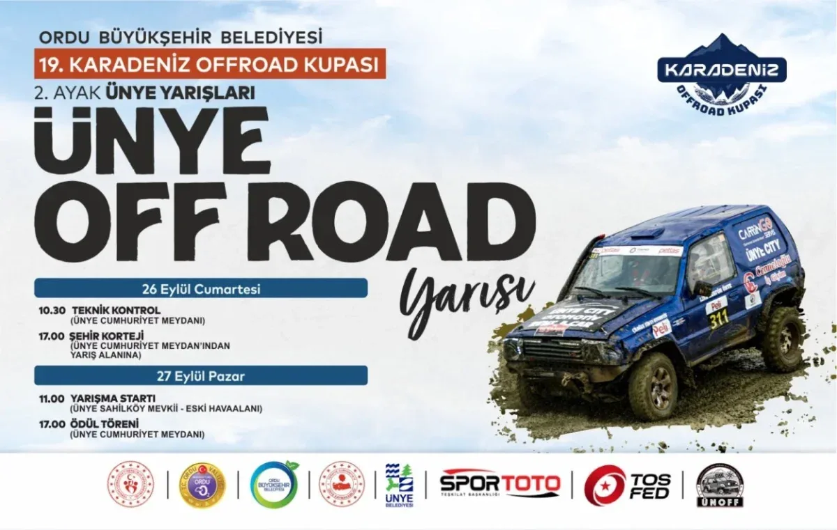 Off Road tutkunları Ünye’de buluşacak