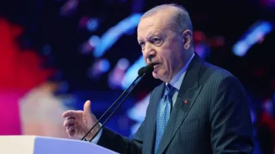 Cumhurbaşkanı Recep Tayyip Erdoğan konuşuyor